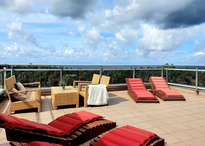 Apartament Z Prywatnym Tarasem Na Dachu I Widokiem Na Morze